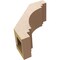 Ekena Millwork 5-inch W x 10-inch D x 10-inch H Pescadero Rough Cedar Woodgrain TimberThane Knee Brace, Primed BRCUR05X10X10PECRCPR - alternate 3
